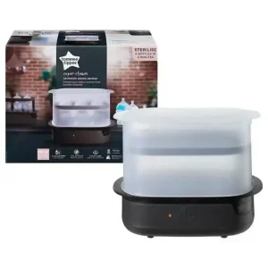 معقم البخار الكهربائي TommeeTippee Steam Electric Sterilizer جهاز تعقيم زجاجات الأطفال من تومي تيبي معقم بالبخار تومي تيبي تعقيم رضاعات الأطفال معقم كهربائي للأطفال معقم زجاجات سريع