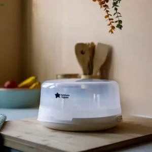 معقم بخاري Tommee Tippee Microwave Steam Steriliser معقم الرضاعات البخاري جهاز تعقيم بالميكروويف معقم بخاري سريع معقم تومي تيبي معقم Tommee Tippee