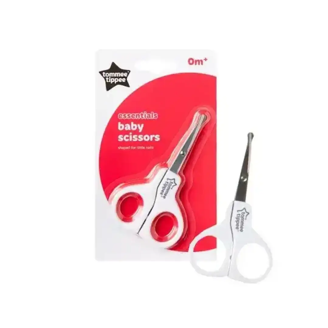 مقص أظافر الأطفال Tommee Tippee Baby Scissors مقص آمن للأطفال أدوات العناية بأظافر الرضع مقص أظافر بنهايات مدورة