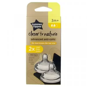 حلمات "تدفق متوسط" TommeeTippee Close to Nature Nipples