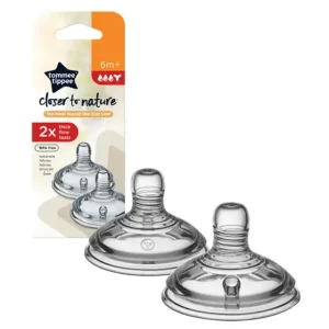 حلمات رضاعة تومي تيبي حلمات لببرونة تومي تيبي حلمات Tommee Tippee Closer to Nature حلمات رضاعة طبيعية حلمات سيليكون للأطفال