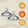 حلمات رضاعة تومي تيبي حلمات لببرونة تومي تيبي حلمات Tommee Tippee Closer to Nature حلمات رضاعة طبيعية حلمات سيليكون للأطفال
