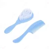 مشط وفرشاة للمواليد والأطفال - أزرق