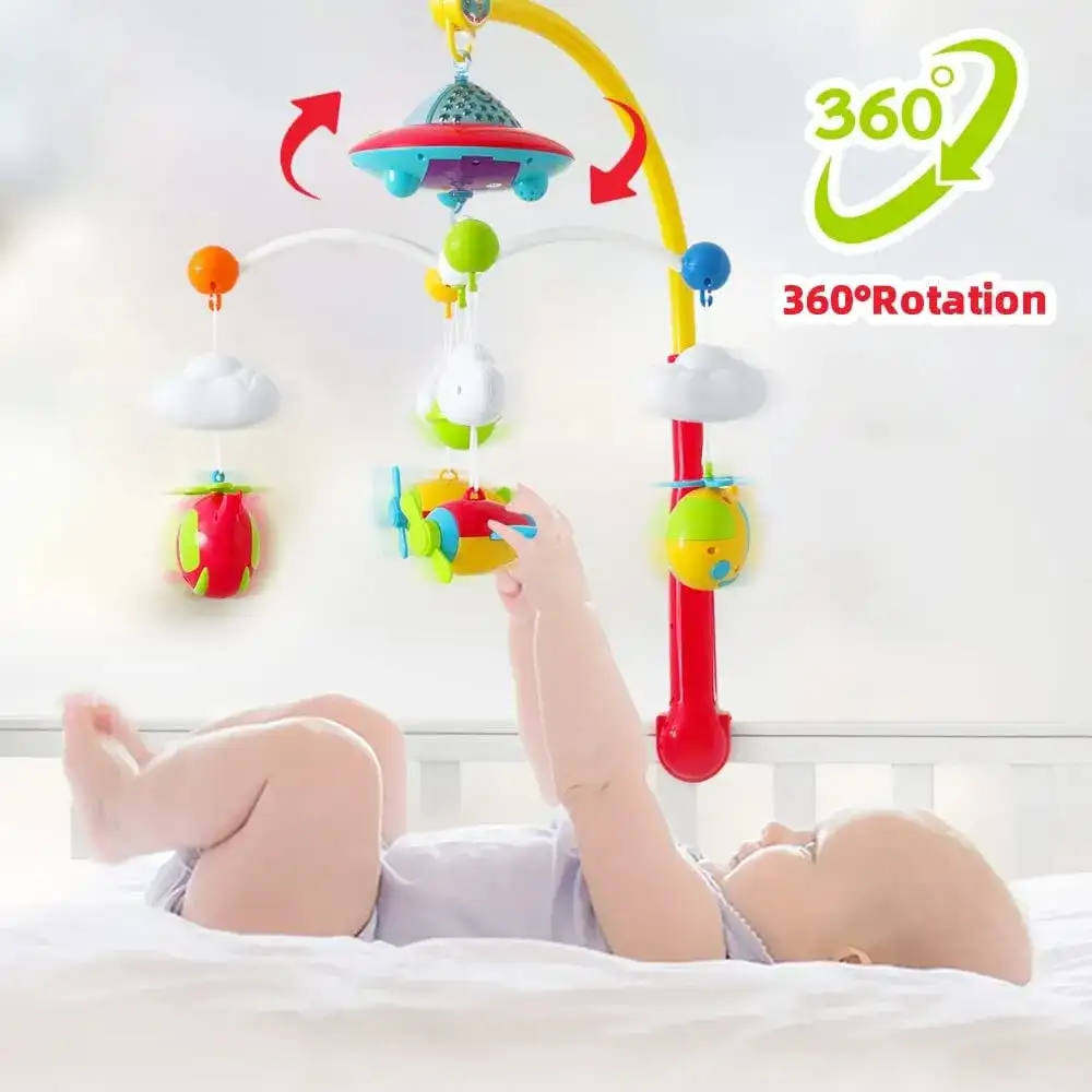 علاقة سرير الفضاء "مع بروجيكتر" Huanger Mobile Cot