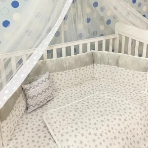 مفرش بيبي شتوي مفرش سرير للأطفال مفرش بيبي حماية جانبية لسرير الرضيع طقم فراش للأطفال