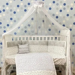 مفرش بيبي شتوي مفرش سرير للأطفال مفرش بيبي حماية جانبية لسرير الرضيع طقم فراش للأطفال