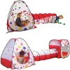خيمة لعب للأطفال نفق لعب للأطفال نفق زحف للأطفال خيمة أطفال مع نفق وكرات خيمة لعب 3 في 1 مسبح كرات للأطفال خيمة أطفال مع 100 كرة