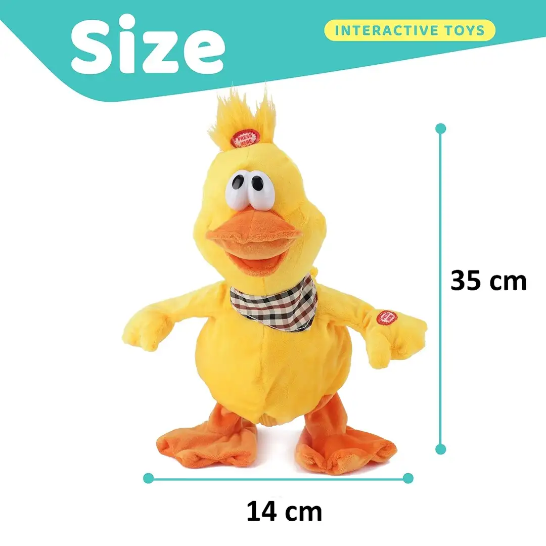 لعبة بطة راقصة لعبة أطفال تفاعلية لعبة موسيقية للأطفال بطة تغني وتمشي ألعاب تعليمية للأطفال هدية عيد ميلاد للأطفال لعبة إلكترونية للأولاد والبنات حيوانات محشوة تفاعلية لعبة بطة ببطارية أفضل ألعاب الأطفال دمى وألعاب متحركة تنمية مهارات الطفل لعبة آمنة للأطفال Duck dancing toy ألعاب أطفال أونلاين هدايا عيد الفصح هدايا مواليد جديدة ألعاب تطور المسؤولية والتعاطف ألعاب حيوانات أليفة تعليمية بطة هووز بيبي ألعاب أطفال خفيفة الوزن ألعاب تفاعلية للرضع لعبة صوت وضوء للأطفال ألعاب تقليد الحيوانات ألعاب مبتكرة للصغار