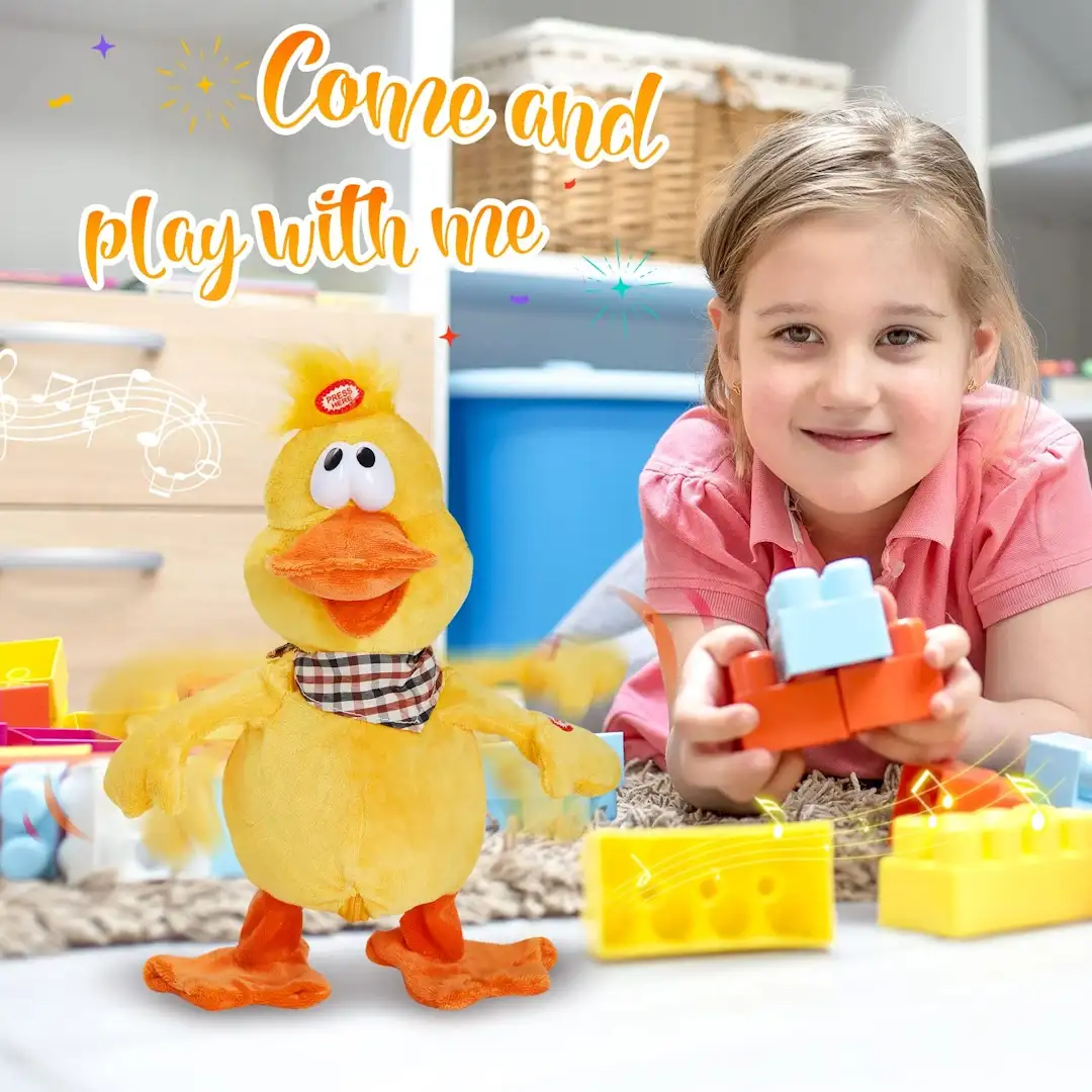 لعبة بطة راقصة لعبة أطفال تفاعلية لعبة موسيقية للأطفال بطة تغني وتمشي ألعاب تعليمية للأطفال هدية عيد ميلاد للأطفال لعبة إلكترونية للأولاد والبنات حيوانات محشوة تفاعلية لعبة بطة ببطارية أفضل ألعاب الأطفال دمى وألعاب متحركة تنمية مهارات الطفل لعبة آمنة للأطفال Duck dancing toy ألعاب أطفال أونلاين هدايا عيد الفصح هدايا مواليد جديدة ألعاب تطور المسؤولية والتعاطف ألعاب حيوانات أليفة تعليمية بطة هووز بيبي ألعاب أطفال خفيفة الوزن ألعاب تفاعلية للرضع لعبة صوت وضوء للأطفال ألعاب تقليد الحيوانات ألعاب مبتكرة للصغار