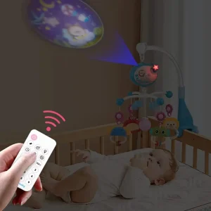 لعبة سرير أطفال موسيقية موبايل سرير أطفال بروجكتور نجوم للأطفال لعبة سرير أطفال مع جهاز تحكم عن بعد لعبة معلقة لسرير الأطفال خشخيشة أطفال حديثي الولادة لعبة نوم للرضع إضاءة ليلية لغرفة الأطفال ألعاب تعليمية مبكرة للرضع تهويدات أطفال للنوم لعبة دوارة 360 درجة للسرير ألعاب تحفيز الحواس للرضع هدية مولود جديد مميزة ألعاب سرير أطفال للبنات والأولاد أفضل لعبة لحديثي الولادة